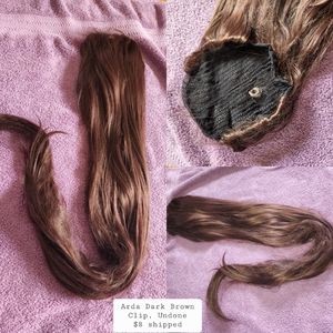 Arda Dark Brown Undone Clip